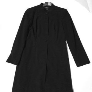 Worthington long black dress jacket size 10